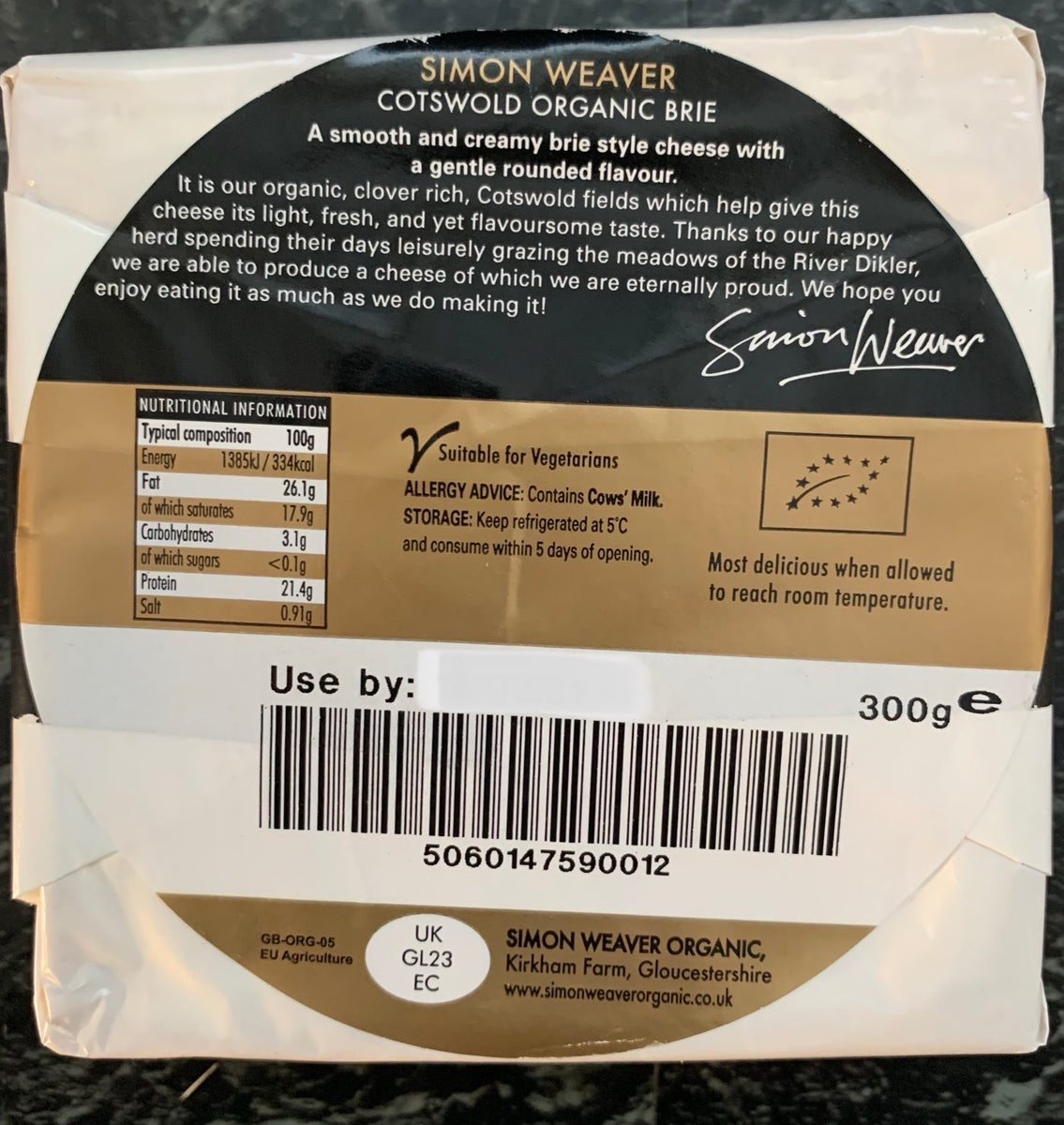 Organic Blue Brie 140g The Cheese Hut