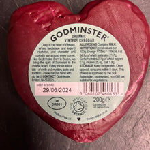 Load image into Gallery viewer, Godminster Vintage Organic Cheddar Heart 200g
