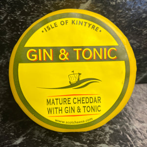 Scottish Mature Cheddar with Gin & Tonic 200g