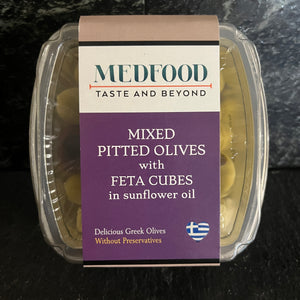 Mixed Pitted Olives with Feta 280g