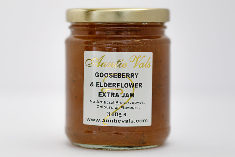 Gooseberry and Elderflower extra Jam 340g