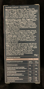 Charcoal & Rye Sourdough Crispbread 90g