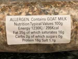 Wealdway Goats cheese coated in Garlic & Herbs 150g