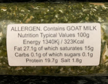 Load image into Gallery viewer, Wealdway Goats cheese coated in Chives 150g
