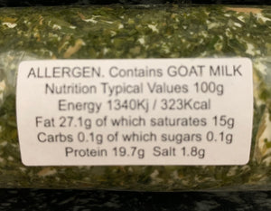 Wealdway Goats cheese coated in Chives 150g