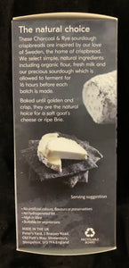 Charcoal & Rye Sourdough Crispbread 90g