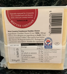 West Country Mature Farmhouse Cheddar