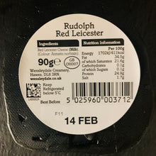 Load image into Gallery viewer, Red Leicester Ruldolph 90g
