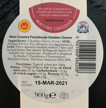 Load image into Gallery viewer, West Country Farmhouse Cheddar 900g
